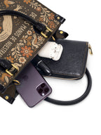 "De las manos de nuestras abuelas a las nuestras" ver.2 Small Leather Handbag - interior | Paleta Bags