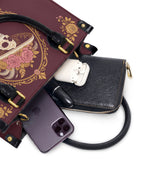 "CALAVERA" Small Leather Handbag - interior | Paleta Bags