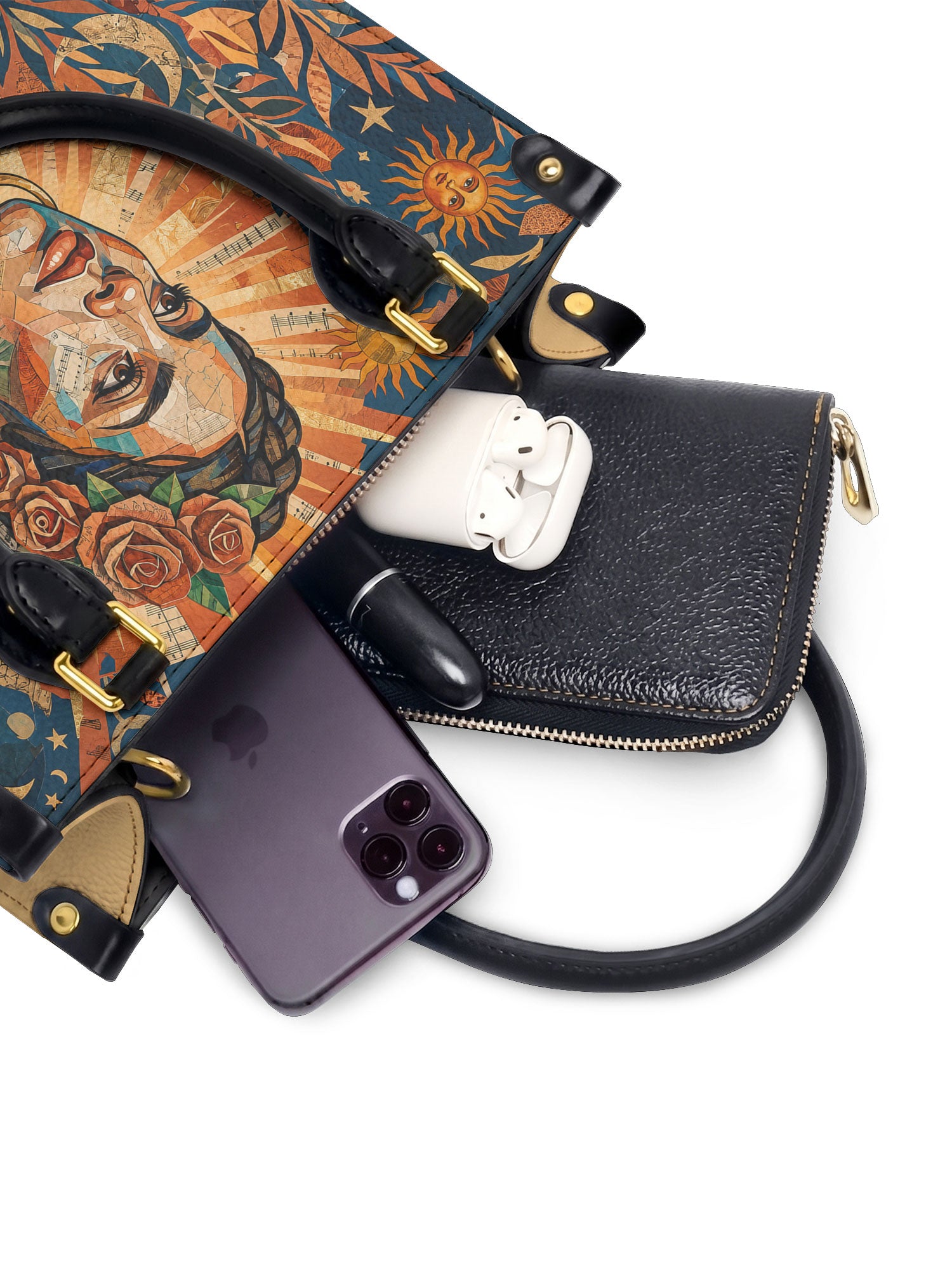 "Luz Propia" ver.2 Small Leather Handbag - interior | Paleta Bags