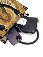 "Mi amor propio es sagrado" ver.2 Small Leather Handbag - interior | Paleta Bags