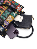 "Mi cultura es mi fortaleza" ver.4 Small Leather Handbag - interior | Paleta Bags
