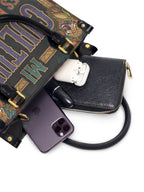 "Mi cultura es mi fortaleza" ver.3 Small Leather Handbag - interior | Paleta Bags
