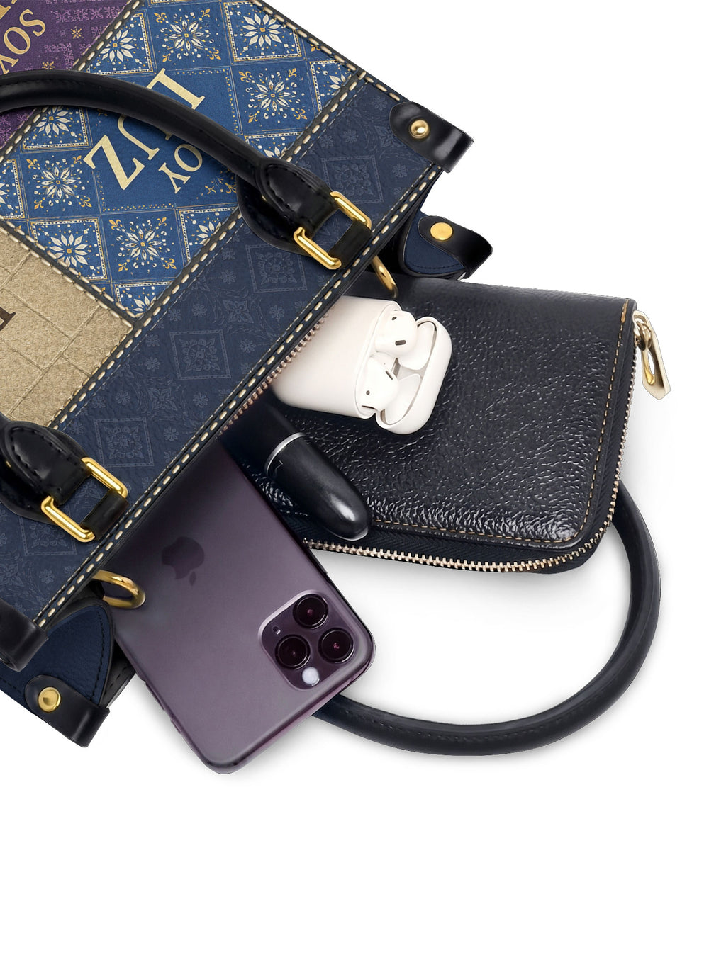 "LA LUMINOSA" ver.3 Small Leather Handbag - interior | Paleta Bags