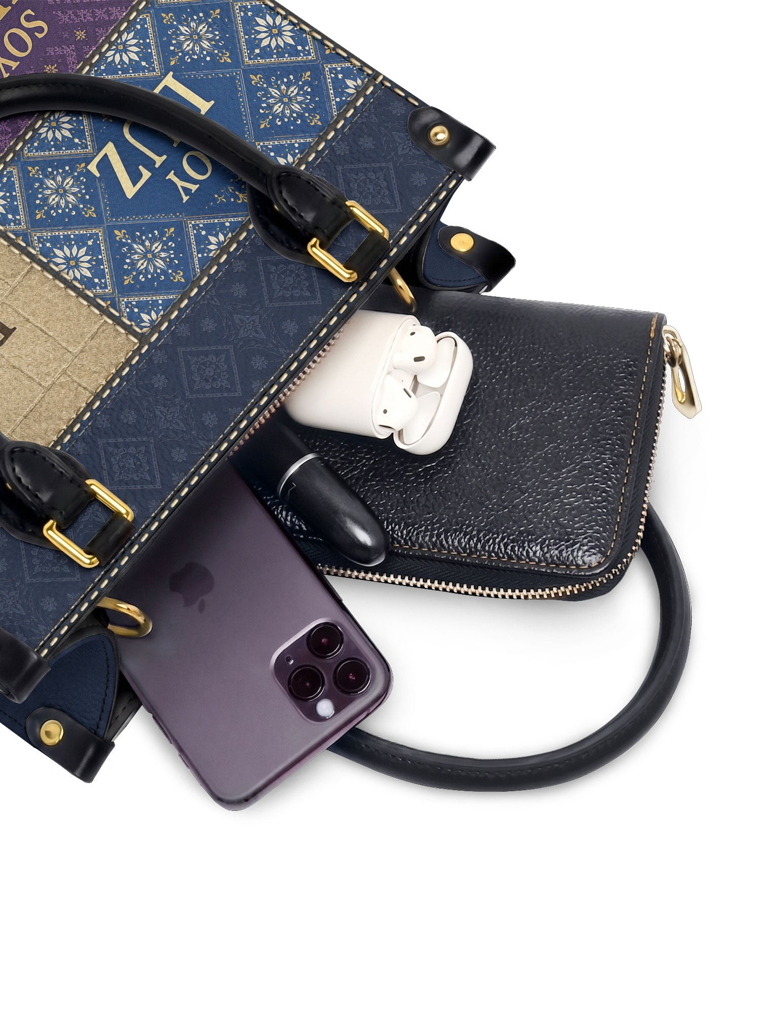 "LA LUMINOSA" ver.3 Small Leather Handbag - interior | Paleta Bags