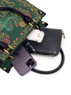 "Se amó hasta florecer" ver.3 Small Leather Handbag - interior | Paleta Bags