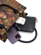 "Soy Fuerte" ver.4 Small Leather Handbag - interior | Paleta Bags
