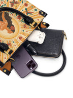 "Me merezco todo lo bueno" ver.4 Small Leather Handbag - interior | Paleta Bags