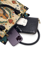 "Mi amor propio es sagrado" ver.1 Small Leather Handbag - interior | Paleta Bags