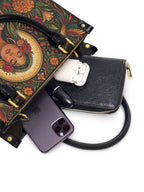 "Nací para brillar" ver.3 Small Leather Handbag - interior | Paleta Bags