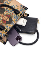 "Soy Fuerte" ver.3 Small Leather Handbag - interior | Paleta Bags