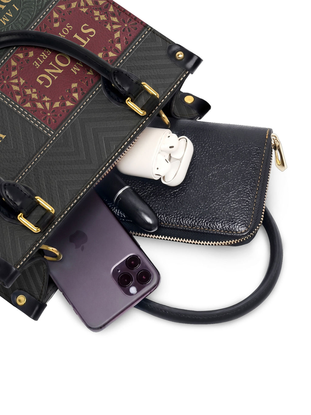 "BILINGÜE" ver.2 Small Leather Handbag - interior | Paleta Bags