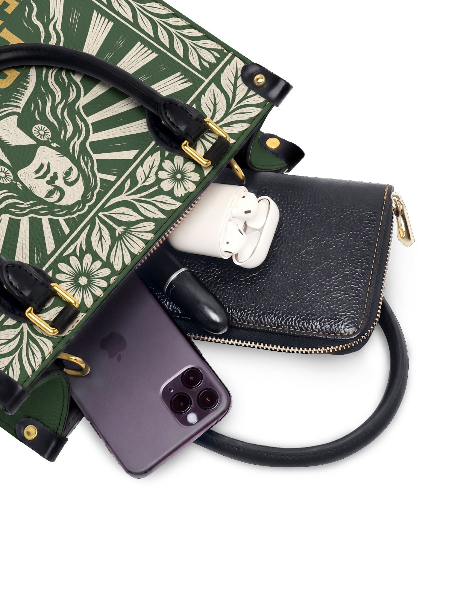"Primero me pertenezco a mí" ver.4 Small Leather Handbag - interior | Paleta Bags
