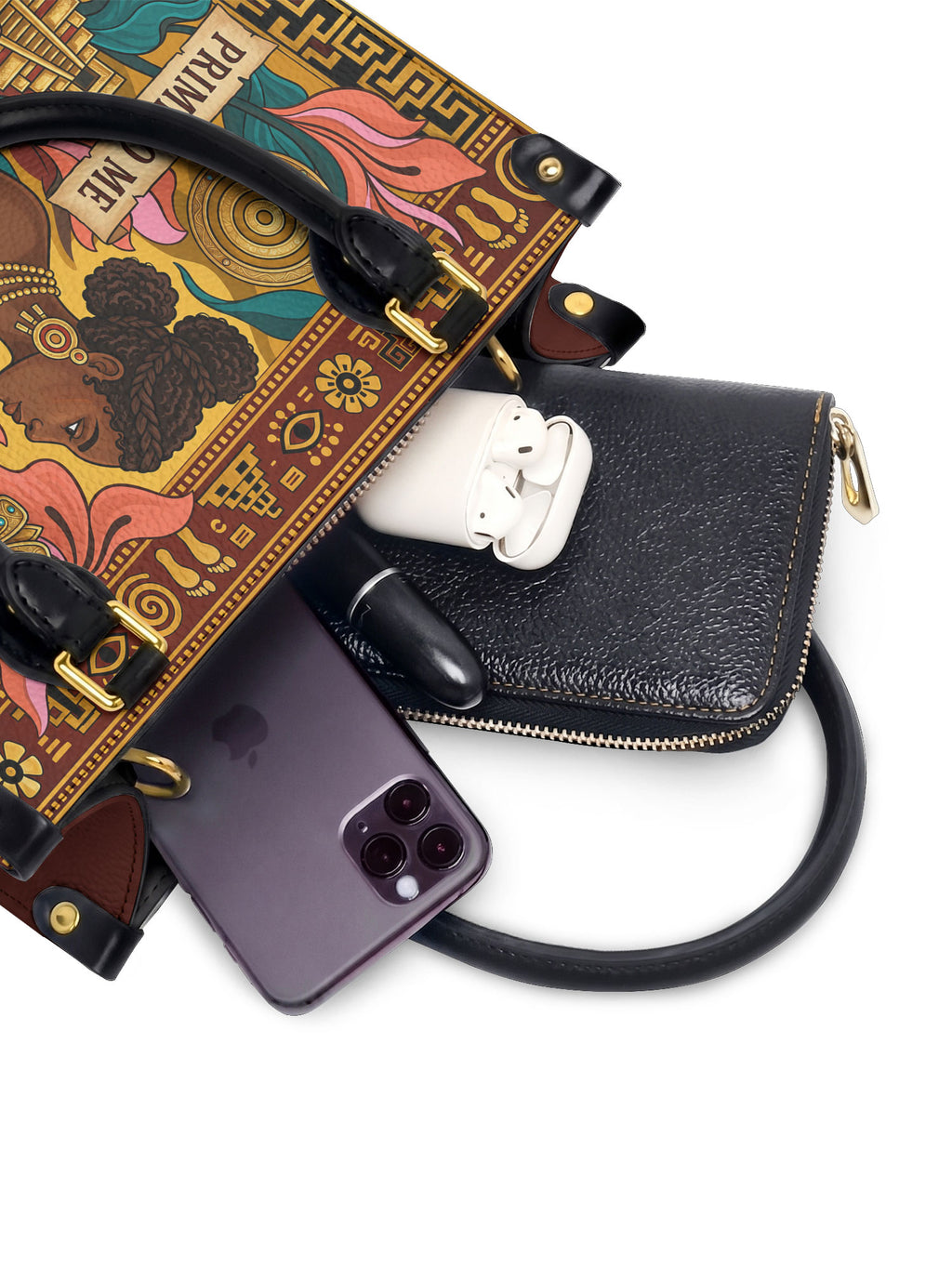 "Primero me pertenezco a mí" ver.6 Small Leather Handbag - interior | Paleta Bags