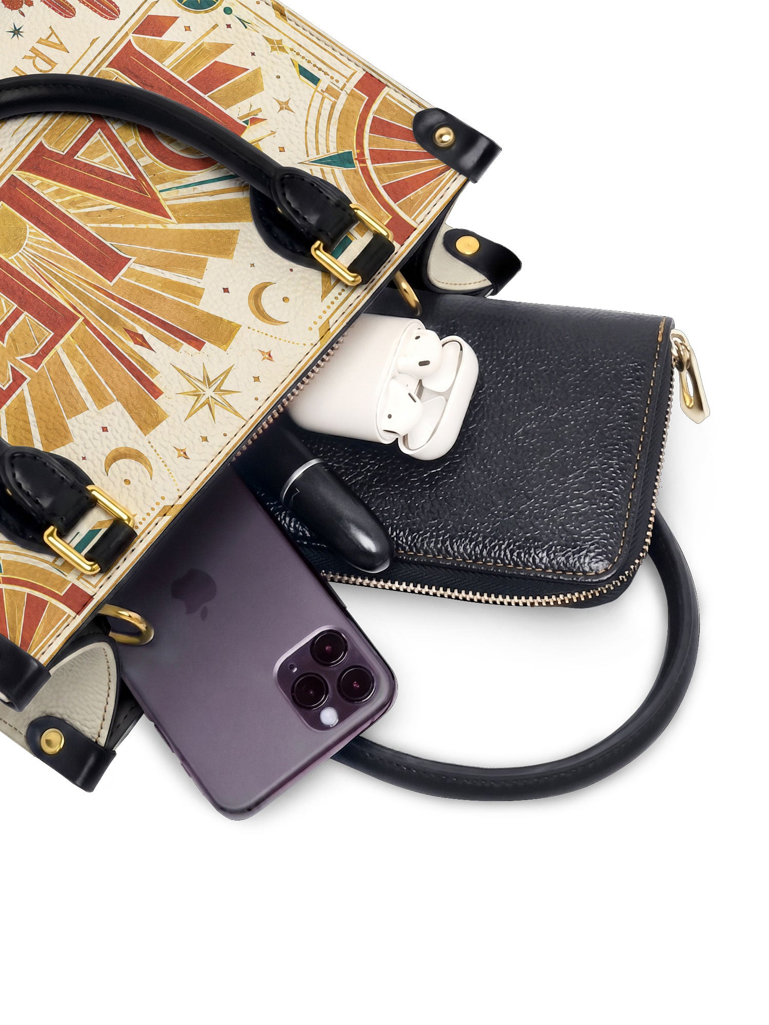"La Paleta — Arte en cada costura" ver.4 Small Leather Handbag - interior | Paleta Bags