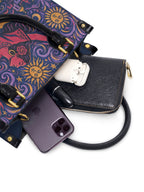 "Orgullosa de donde vengo" ver.5 Small Leather Handbag - interior | Paleta Bags