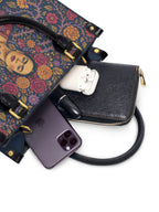 "De mis heridas nacen flores" ver.3 Small Leather Handbag - interior | Paleta Bags