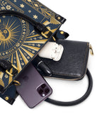 "Eres la mujer que alguna vez soñaste ser" ver.7 Small Leather Handbag - interior | Paleta Bags