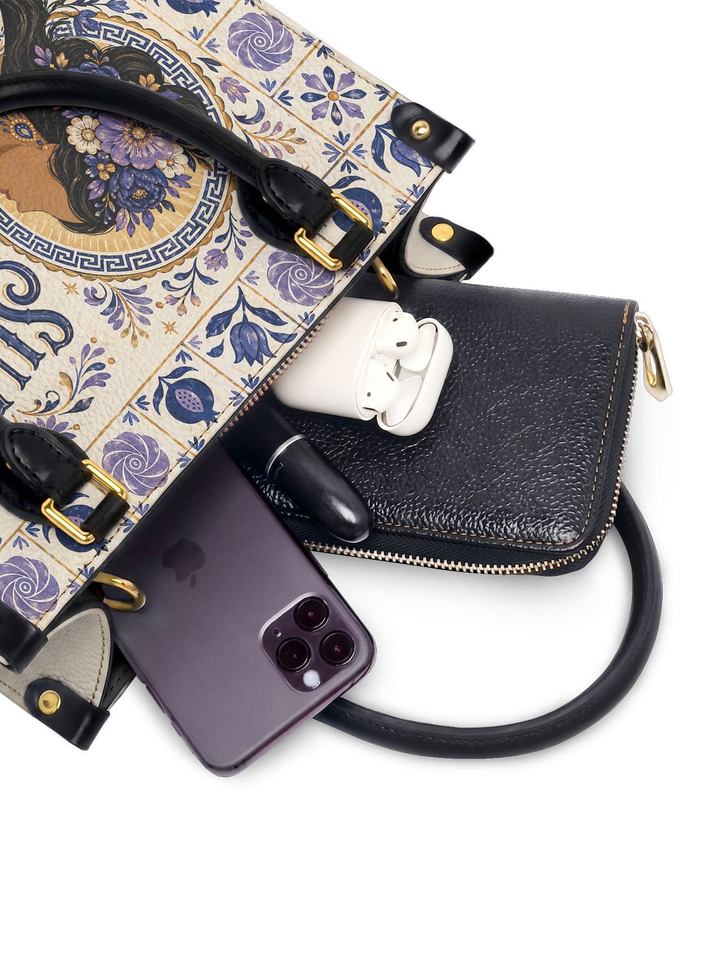 "Suave pero inquebrantable" ver.7 Small Leather Handbag - interior | Paleta Bags