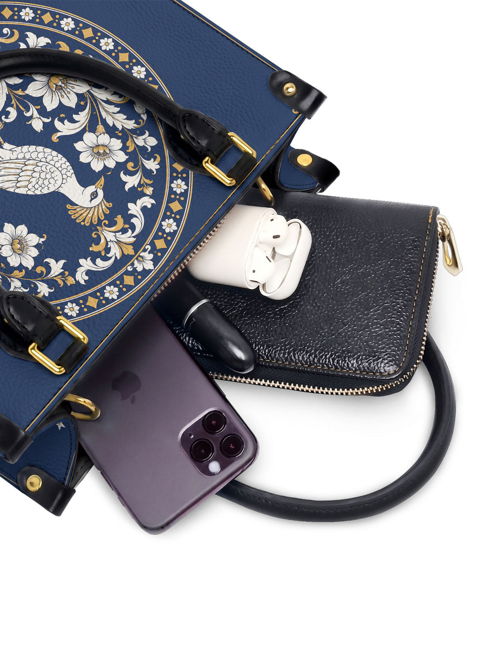 "QUETZALÍ" Small Leather Handbag - interior | Paleta Bags