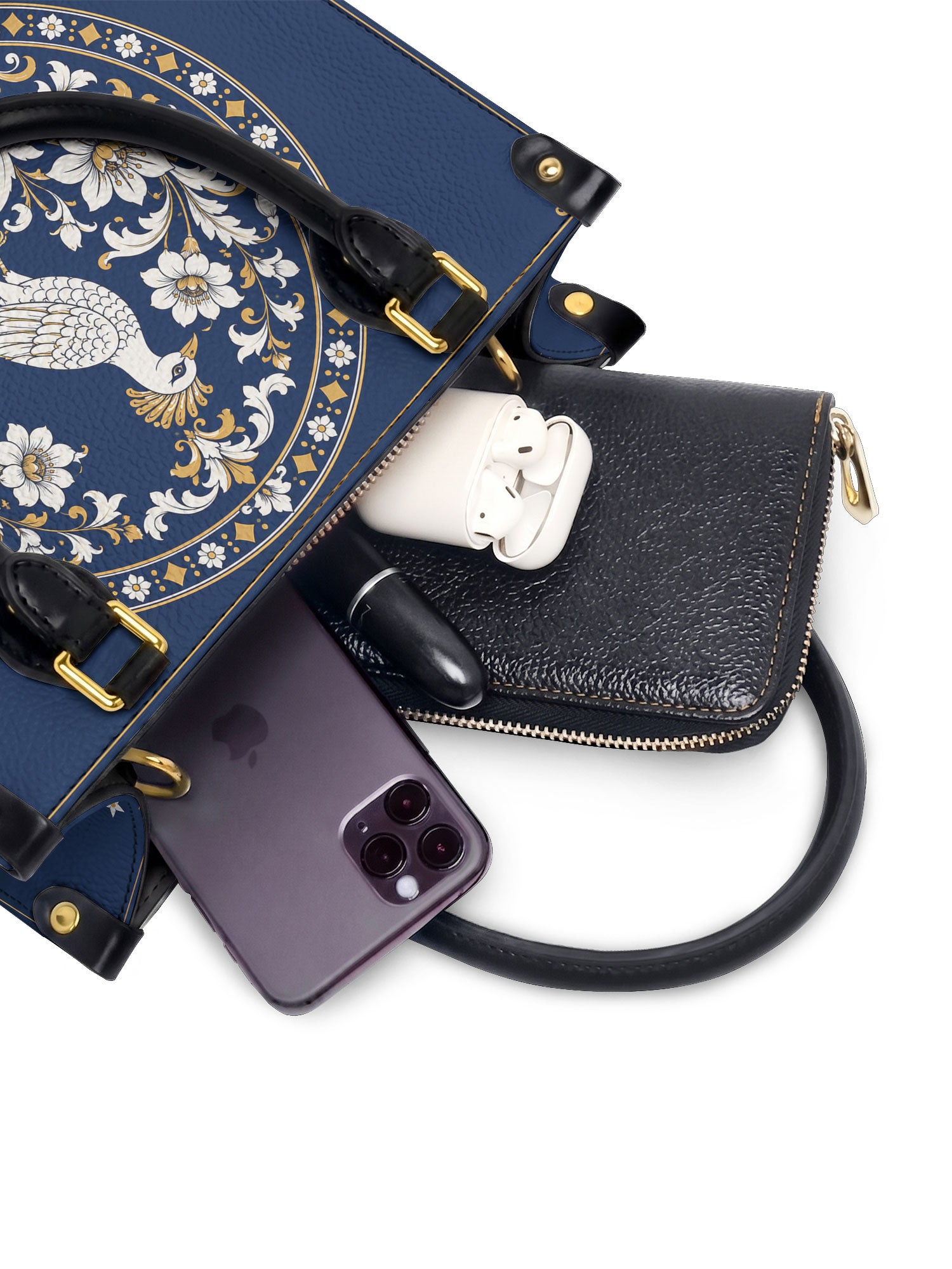 "QUETZALÍ" Small Leather Handbag - interior | Paleta Bags