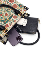 "De mis heridas nacen flores" ver.2 Small Leather Handbag - interior | Paleta Bags