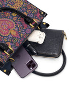 "Otomi Wild Embroidery" ver.2 Small Leather Handbag - interior | Paleta Bags
