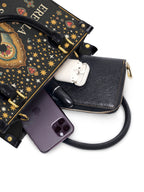 "Eres la mujer que alguna vez soñaste ser" ver.2 Small Leather Handbag - interior | Paleta Bags