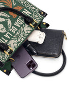 "Nacida de la tierra, hecha para el mundo" ver.3 Small Leather Handbag - interior | Paleta Bags