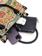 "Otomi Wild Embroidery" ver.1 Small Leather Handbag - interior | Paleta Bags