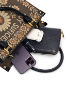 "Soy suficiente, tal y como soy" ver.6 Small Leather Handbag - interior | Paleta Bags