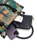 "Feroz. Arraigada. Radiante" ver.3 Small Leather Handbag - interior | Paleta Bags