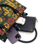 "Como la flor, regreso cada primavera" ver.1 Small Leather Handbag - interior | Paleta Bags