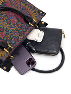 "Raíces profundas, alas libres" ver.1 Small Leather Handbag - interior | Paleta Bags