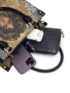 "Mi Raíz es Oro" ver.3 Small Leather Handbag - interior | Paleta Bags