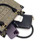 "Mi cultura es mi fortaleza" ver.5 Small Leather Handbag - interior | Paleta Bags