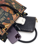 "Se amó hasta florecer" ver.1 Small Leather Handbag - interior | Paleta Bags