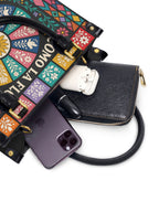 "Como la flor, regreso cada primavera" ver.2 Small Leather Handbag - interior | Paleta Bags