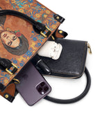 "Soy Fuerte" ver.5 Small Leather Handbag - interior | Paleta Bags