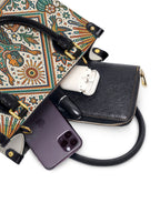 "Me merezco todo lo bueno" ver.5 Small Leather Handbag - interior | Paleta Bags