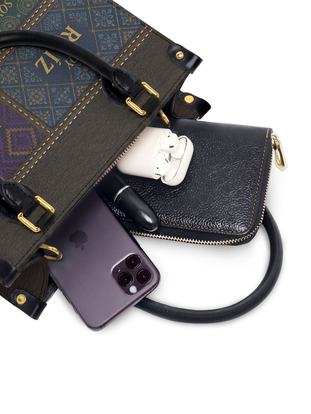 "LAS RAÍCES" ver.1 Small Leather Handbag - interior | Paleta Bags