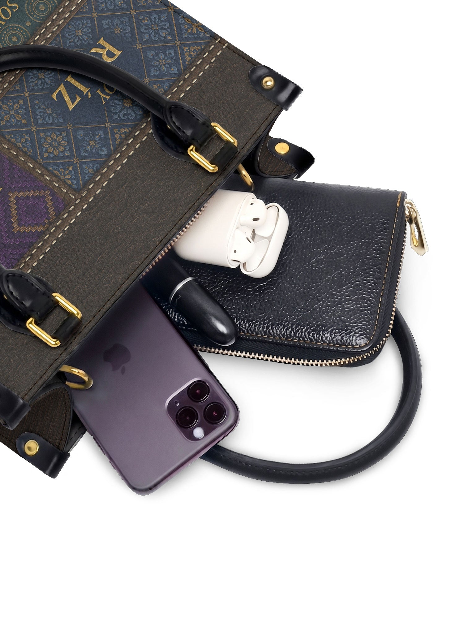 "LAS RAÍCES" ver.1 Small Leather Handbag - interior | Paleta Bags