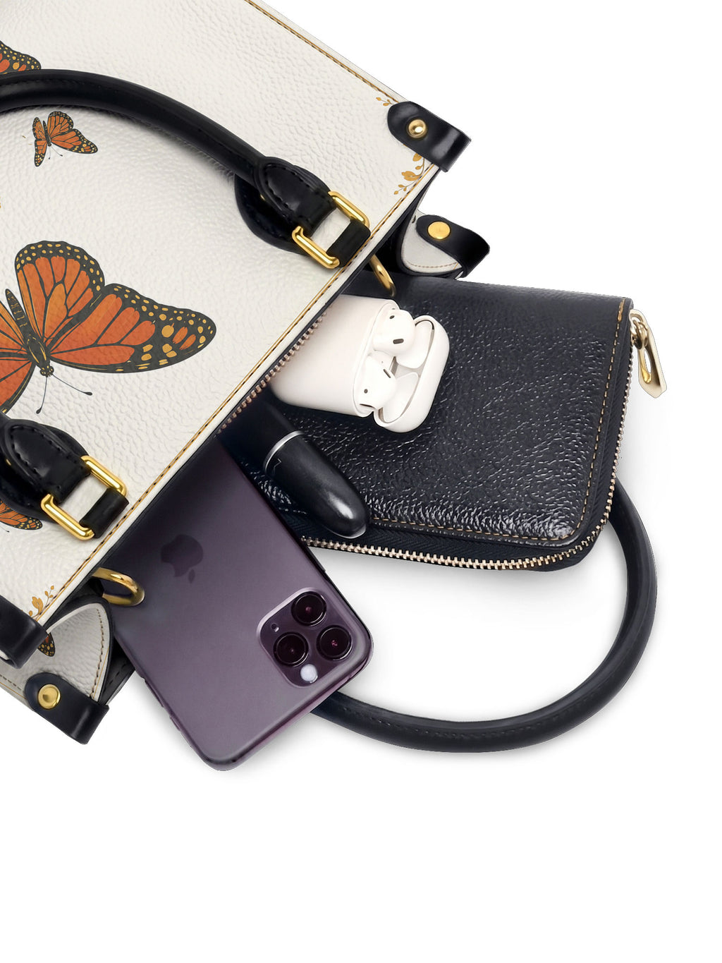 "PAPALOTL" Small Leather Handbag - interior | Paleta Bags