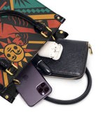 "No pido permiso para ocupar espacio" ver.1 Small Leather Handbag - interior | Paleta Bags