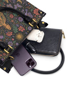 "Soy hija de la tierra" ver.3 Small Leather Handbag - interior | Paleta Bags