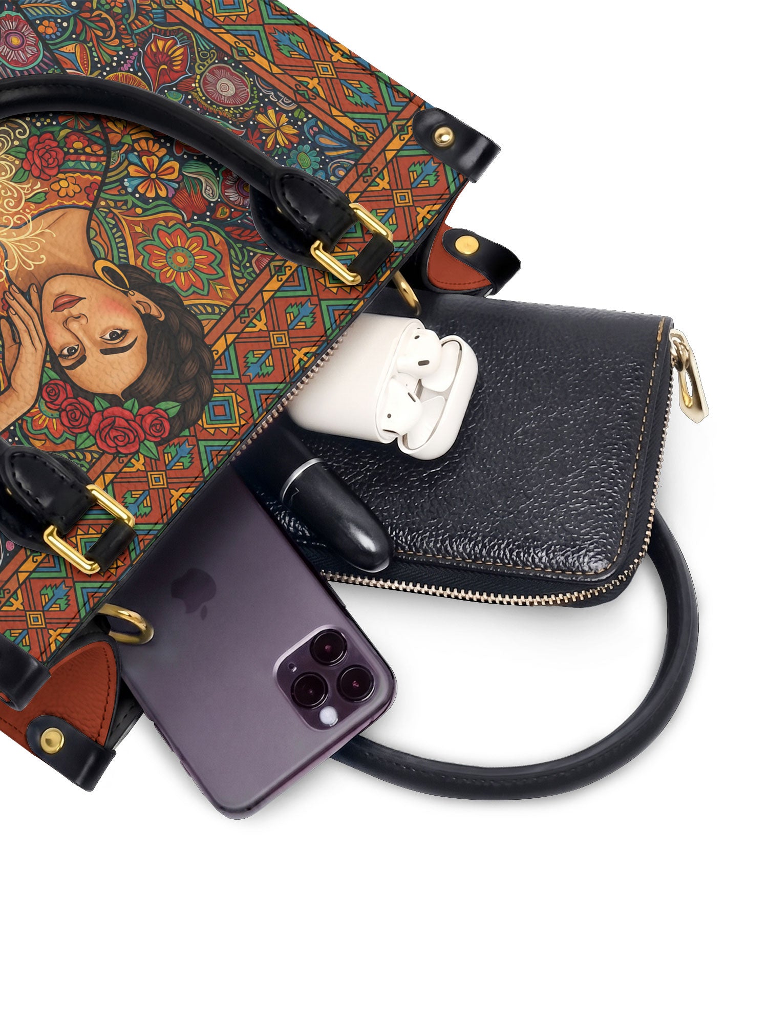 "Luz Propia" ver.3 Small Leather Handbag - interior | Paleta Bags