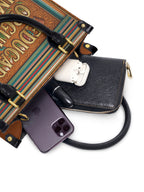"Educada. Orgullosa. Imparable" ver.2 Small Leather Handbag - interior | Paleta Bags