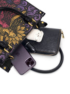 "Caí, me levanté, florecí" ver.4 Small Leather Handbag - interior | Paleta Bags