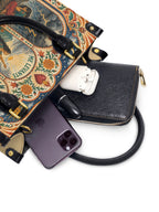 "Caí, me levanté, florecí" ver.1 Small Leather Handbag - interior | Paleta Bags