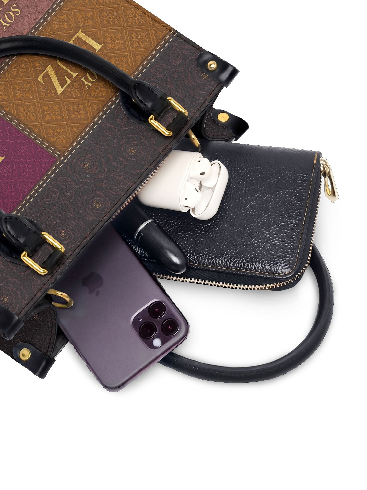 "LA LUMINOSA" ver.2 Small Leather Handbag - interior | Paleta Bags