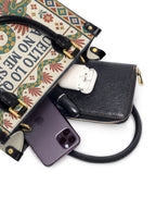"Suelto lo que ya no me sirve" ver.1 Small Leather Handbag - interior | Paleta Bags